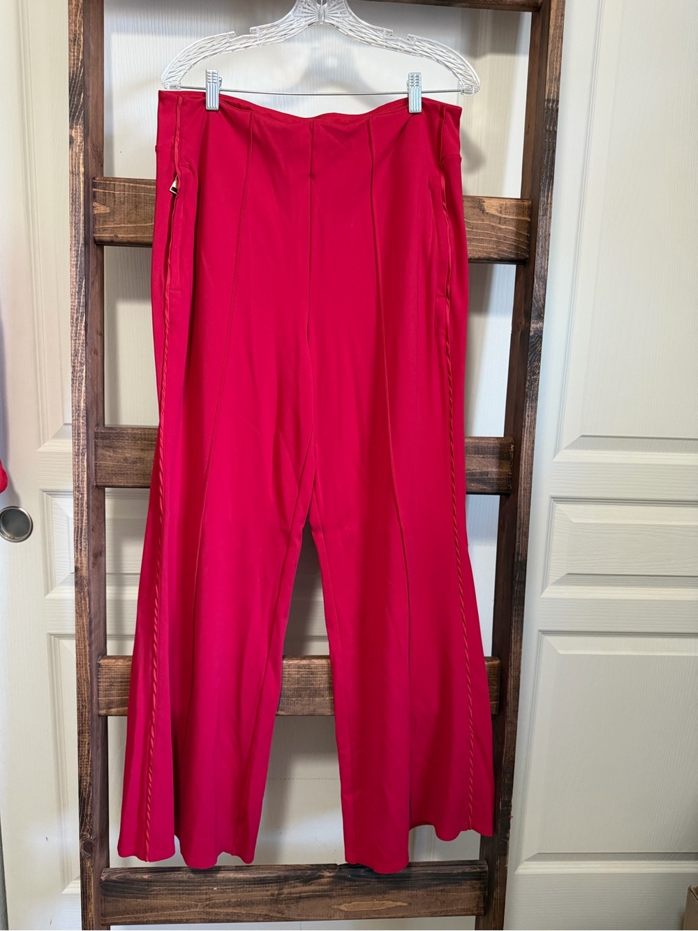 Athleta + Alicia Keys Collab Wide-Leg High-Waist Pants in Bright Red